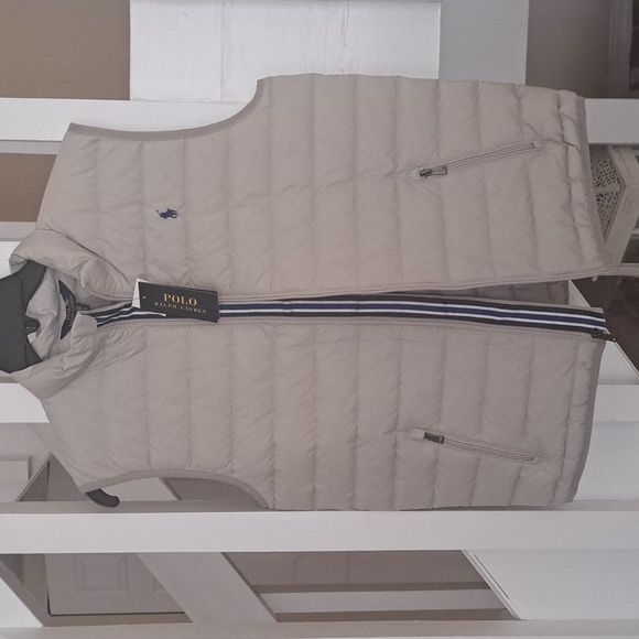 Polo Ralph Lauren NWT Young Men/Boys Packable,Dove Grey quilted Vest XL 18-20 - Picture 2 of 6